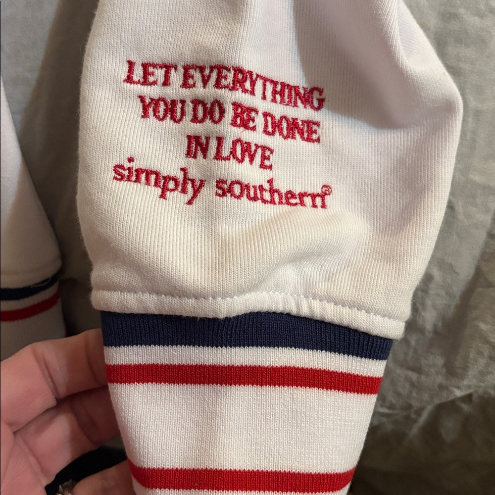 Simply Southern American Honey Social Club Long Sleeve Crew NWT Small - Picture 5 of 10
